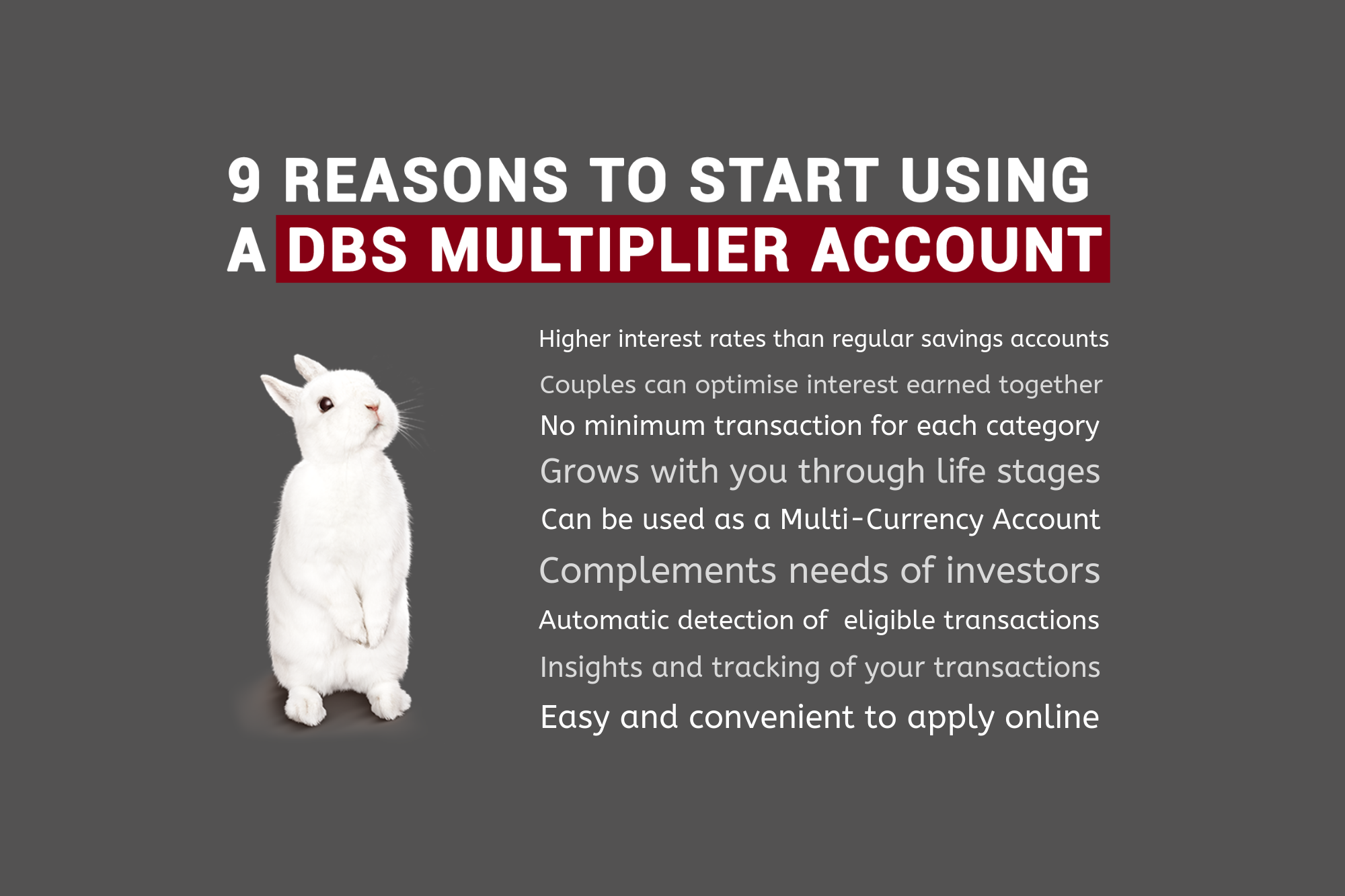 9 Excellent Reasons Singaporeans Should Start Using A DBS Multiplier Account Today